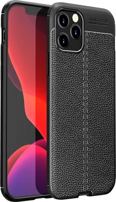 Produktbild von Mobigear Luxury iPhone 12 Hülle Flexibles TPU Backcover - Schwarz