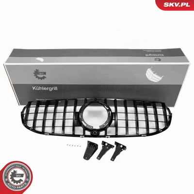 Produktbild von ESEN SKV 66SKV572 Kühlergrill Frontgrill passend für MERCEDES-BENZ GLC (X253) Glänzend Schwarz