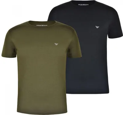 Immagine prodotto di 2 t-shirt EMPORIO ARMANI Mod. 1112677A722 Nero/Verde Taglia: l