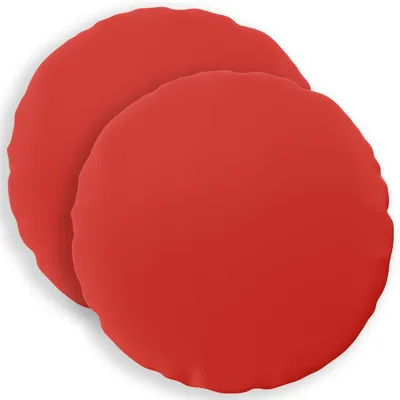 Immagine prodotto di vidaXL, 2 federe per cuscini, HEERLEN, rosse, diametro 50 cm, in poliestere
