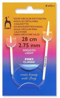 Produktbild von Pony Rundstricknadeln für Socken 2,75mm 28cm