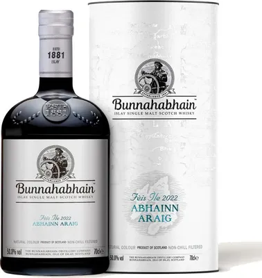 Produktbild von Bunnahabhain Fèis Ìle ABHAINN ARAIG Islay Single Malt 2022 50,8% Vol. 0,7l in Geschenkbox