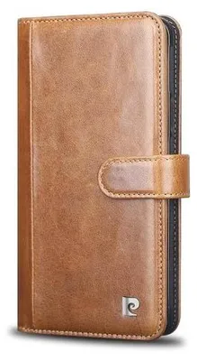 Produktbild von Pierre Cardin Lederhülle für iPhone Xs Max braun