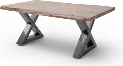 Produktbild von Couchtisch >CARTAGENA< in Akazie massiv walnussfarben - 110x45x70 (BxHxT)
