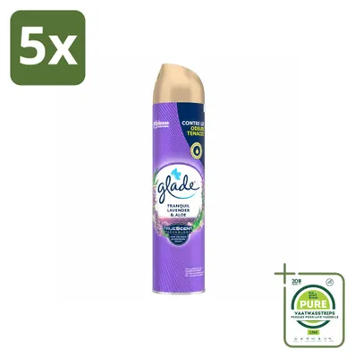 Produktbild von 5 x Glade Raumspray - Lavendel & Aloe - 300 ml - Großpackung - 5 Stücke