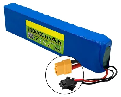 Obrázek produktu pro Elektrická přepravní baterie, 36 V, lithium-iontová, kapacita 100 000 mAh, XT60-SM