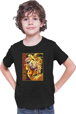 Produktbild von Kinder T-Shirt Dragon Anime Manga Ball Z Goku 38, 9-11 Jahr - 140 / Schwarz