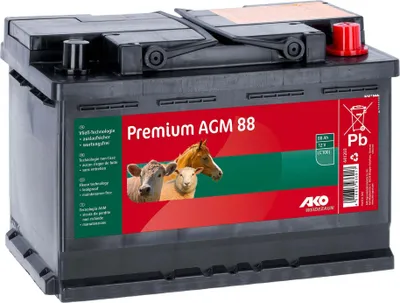 Produktbild von AKO Stable AKO Premium AGM Akku für Weidezaungeräte, 88 Ah