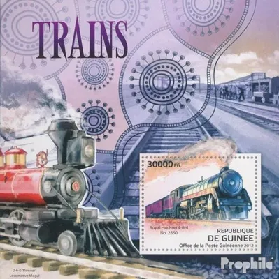 Produktbild von Briefmarken Guinea 2012 Mi Block 2111 (kompl. Ausgabe) postfrisch Züge