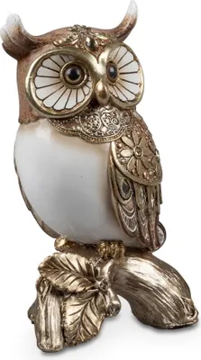 Produktbild von Deko Eule Uhu Kauz Garten Tier Vogel Paar Figur Skulptur Schneeeule Schleiereule