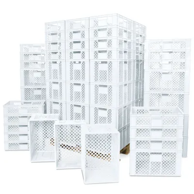 Produktbild von Eurobehälter / Bäckerkiste, 42x 600x400x150mm, 36x 600x400x320 mm, weiß