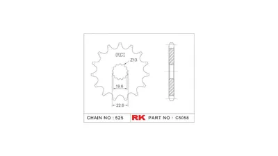 Obrázok produktu pre RK Ritzel 525 14Z Standard