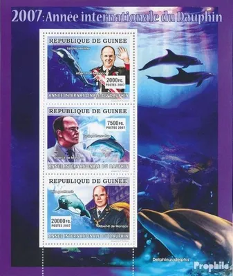 Produktbild von Briefmarken Guinea 2007 Mi 5073-5075 Kleinbogen (kompl. Ausgabe) postfrisch Internationales Delfinjahr 2007