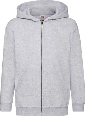 Image de Veste à capuche Fruit Of The Loom pour enfants BC1368 (128) (Gris chiné)