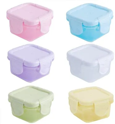 Produktbild von Kleine Plastikbeutel mit Deckel, salatartige Saucen- und Snackbehälter, 60 ml Fassungsvermögen