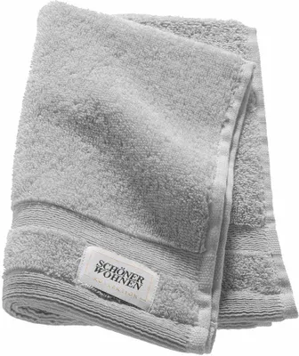 Produktbild von SCHÖNER WOHNEN-Kollektion Gästehandtuch CUDDLY Hellgrau 30 x 50 cm