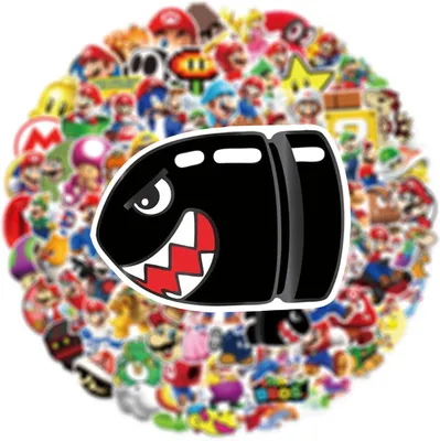 Produktbild von 100 Stück Aufkleber für Laptop, Telefon, Wasserflasche, Skateboard, Koffer, Wasserdichtes Vinyl, für Kinder