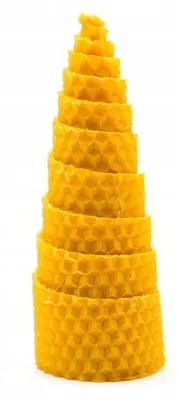 Produktbild von Łysoń Kerze Weihnachtsbaum Naturwachs Bienenwachs