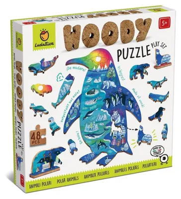 Produktbild von LUDATTICA Holzpuzzle - Arktische Tiere
