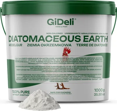 Obrázok produktu pre GiDeli Diatomaceous earth 1 kg - Čistý prášok diatomaceous earth proti roztočom