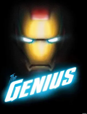 Produktbild von Marvel Avengers Iron Man Kunstposter -Das Genie - 40 x 50 cm