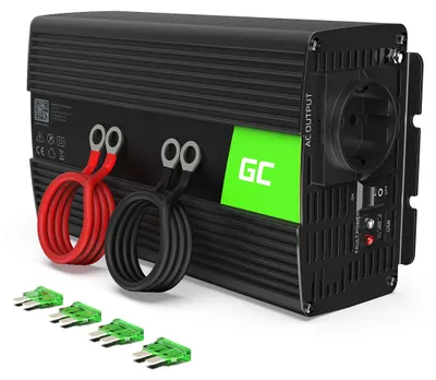 Imagen del producto de Green Cell INV23: Fuente de alimentación y convertidor de voltaje para automóvil, 1000 W, color