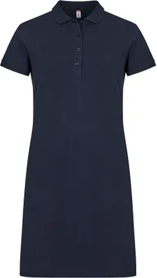 Produktbild von Clique Damen Polokleid Marietta mit Seitenschlitzen und 4-Knopfleiste