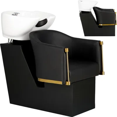 Productafbeelding van Lincoln Wasunit voor kappers en barbiers met kantelbare kom, inclusief armatuur, kraan en handdouche