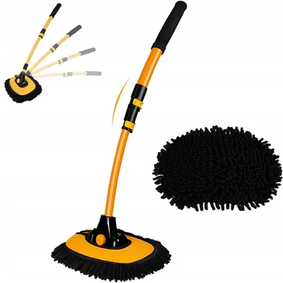 Produktbild von Teleskopischer Auto-Waschmop Mikrofaser 50-102 cm