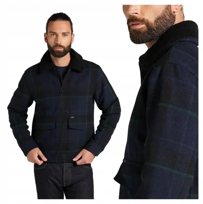 Immagine prodotto di Lee | Giacca sherpa da uomo, giacca di lana a quadri, giacca in Pelliccia sintetica "teddy", giacca invernale calda, stile casual, taglia 2XL