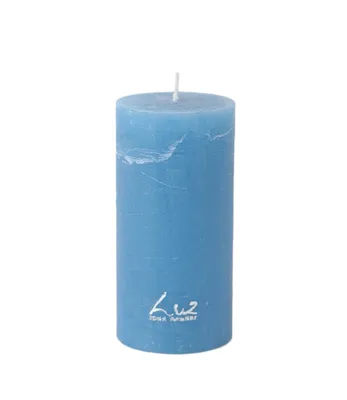 Produktbild von Rasteli Luz Your Senses Kerzenstandkerze Blau D 7 cm H 20 cm