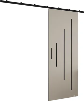 Produktbild von MEBLE KRYSPOL Zonda Y Schiebetürset mit Schiene - 90x204 cm - Kaschmir