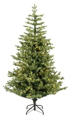 Productafbeelding van Geneva fir prelit H240 D136 cm groen/wt Everlands