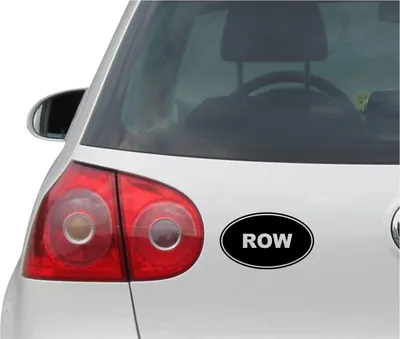 Produktbild von Aufkleber / Autoaufkleber - JDM - Die cut - ROW - Rowing Sculling - Folie Auto Decal Sticker #1552 - schwarz - 139mm x88mm