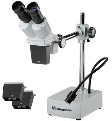 Produktbild von Bresser Optics ICD CS 5x-20x, Optisches Mikroskop, Schwarz, Weiß, 20x, 5x, LED, 8 cm