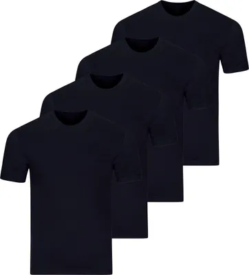 Produktbild von RAGMAN 4er Pack Basic Unterhemd / Shirt Kurzarm Bequem und atmungsaktiv, Vielseitiges Basic, Optimale Passform