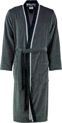 Produktbild von Cawö Herren-Kimono 4839 Farbe silber-schwarz Größe 54