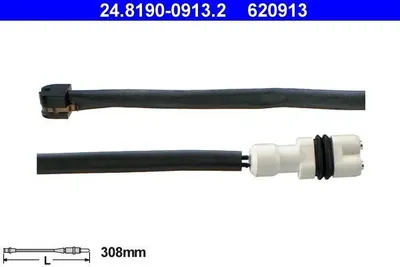 Produktbild von ATE 24.8190-0913.2 Warnkontakt Bremsbelagverschleiß 308mm Hinten für PORSCHE 944