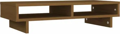 Obrázek produktu pro vidaXL Stojan na monitor Honey Brown 60x27x14 cm Masivní borovicové dřevo
