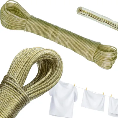 Obrázok produktu pre Šnúra na bielizeň linka na prádlo oceľové lanko PVC 30 m 2 mm pevná do bytu balkóna a záhrady