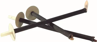 Image de Favorit Pechfackel m. Handschutz, Fackel schwarz, Gartenfackel tropfsicher, 40cm