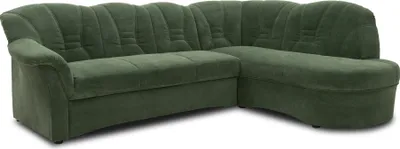 Produktbild von DOMO Collection Ecksofa ELVA FK, Sofa in L-Form, Eckcouch mit Bettfunktion, Couch Ecke mit Federkern, L-Sofa, 242 x 180 x 84 cm, Polsterecke in grün