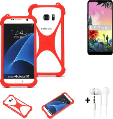 Produktbild von Handy-hülle + Kopfhörer kompatibel mit LG Electronics K50S Schutz-hülle Bumper Silikon Schutz Hülle Cover Case Silikoncase Silikonbumper TPU