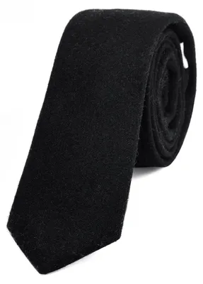 Produktbild von DonDon Herren Krawatte 6 cm Baumwolle schwarz