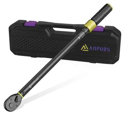 Imagen del producto de Llave dinamométrica de 1/2 pulgada, rango de 50-350 Nm, precisión de ±3%, con trinquete de 72 dientes, para automóviles y tractores
