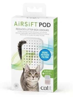Produktbild von Catit Airsift Pod wiederverwendbarer Filterhalter reduziert Katzengerüche