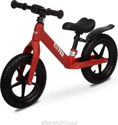 Immagine prodotto di TOYZ Inter, balance bike da 3 anni, balance bike, bici per bambini e bambine, rosso