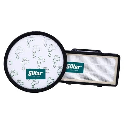 Produktbild von Sillar Staubsaugerfilter 2er-Set – Ersatzfilter (Vormotor + Abluft EPA E11), kompatibel mit Rowenta X-Trem Power Cyclonic