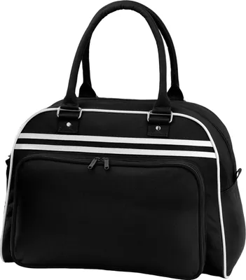 Produktbild von Bagbase - Bowlingtasche, Retro PC6174 (Einheitsgröße) (Schwarz/Weiß)