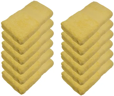 Produktbild von 12er Pack Gästetücher 30 x 50 cmMIA-A00-GAT-30x50-GELB-12